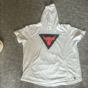 Under Armour White and Red Sweatshirt Hoodie